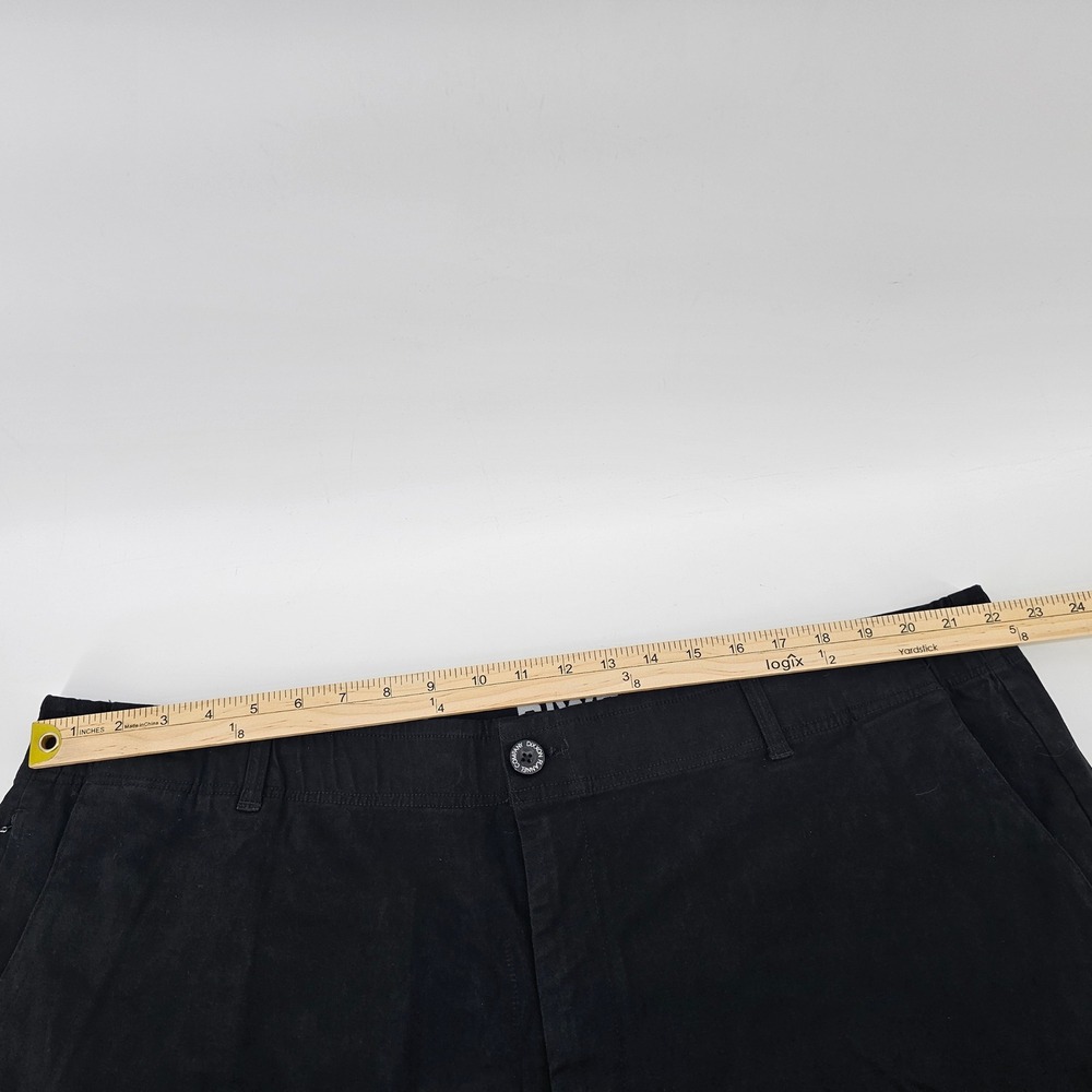 Dixxon D-Flexx Chino Shorts Mens 44 Black Cotton Blend Hidden Pocket NWOT - Picture 3 of 6